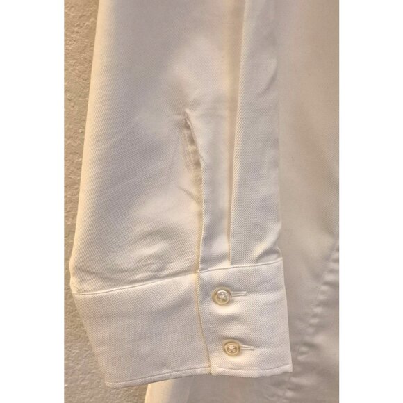 Banana Republic White 99% Cotton Long Sleeve Classic Button Up Shirt Size M EUC - Picture 3 of 7